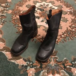 Frye black cowboy boots